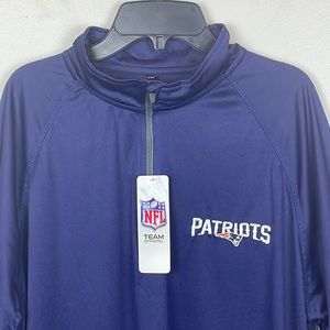 🏈Dunbrooke New England Patriots All-Star Tech Navy Quarter-Zip Top Men’s Size L